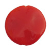  Solid Acrylic Beads, Twist Flat Round 25x7mm Hole:2mm, Sold by Bag