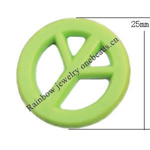  Solid Acrylic Beads, Coin 25x4mm Hole:2mm, Sold by Bag