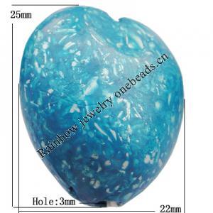 Imitate Gemstone Acrylic Beads, Teardrop 25x22mm Hole:3mm, Sold by Bag