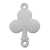  Solid Acrylic Beads, Flower 55x37x4.5mm Hole:4.5mm, Sold by Bag
