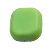  Solid Acrylic Beads, Square 27x28mm Hole:3mm, Sold by Bag