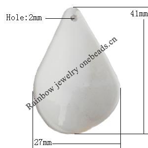  Solid Acrylic Beads, Leaf 27x4mm Hole:2mm, Sold by Bag