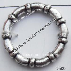Antique Silver Acrylic Beads Ring 25mm in diameter 18mm in inner diameter  Sold by Bag