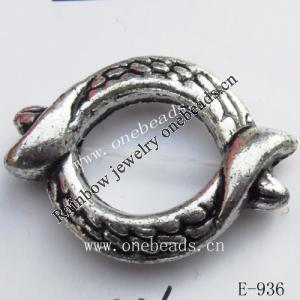 Antique Silver Acrylic Beads 27x20mm Hole:1mm  Sold by Bag