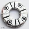 Antique Silver Acrylic Beads Donut 24mm in diameter 10mm in inner diameter  Sold by Bag