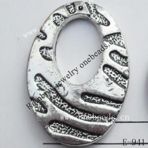 Antique Silver Acrylic Beads 30x42mm Hole:1mm  Sold by Bag