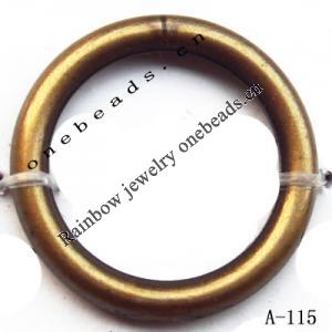 Antique Copper Acrylic Beads Ring 18mm in diameter 12mm in inner diameter Sold by bag