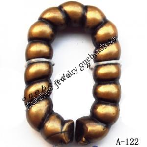 Antique Copper Acrylic Beads 36x24mm about160pcs/500g Sold by bag