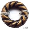 Antique Copper Acrylic Beads Donut 15mm in diameter 7mm in inner diameter Sold by bag