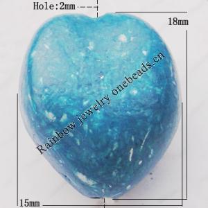 Imitate Gemstone Acrylic Beads, 18x15mm Hole:2mm, Sold by Bag