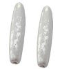 Imitate Gemstone Acrylic Beads, Tube 28x6mm Hole:1mm, Sold by Bag