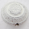 Imitate Gemstone Acrylic Beads, Flat Round 20mm Hole:3mm, Sold by Bag