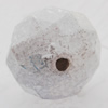 Imitate Gemstone Acrylic Beads, Flat Round 13x17mm Hole:2mm, Sold by Bag