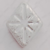 Imitate Gemstone Acrylic Beads, Diamond 17x14mm Hole:2mm, Sold by Bag