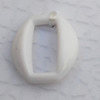  Solid Acrylic Beads, O:17x18mm I:6.5x13mm, Sold by Bag