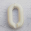  Solid Acrylic Beads, O:19x31mm I:7x19mm, Sold by Bag