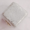 Imitate Gemstone Acrylic Beads, Cube 7mm Hole:3mm, Sold by Bag