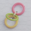  Solid Acrylic Beads, Donut O:12mm I:8mm, Sold by Bag
