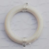  Solid Acrylic Beads, Donut O:19mm I:13mm, Sold by Bag