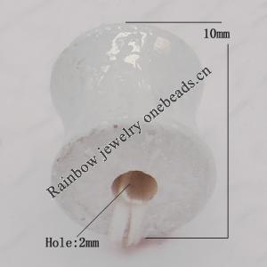 Imitate Gemstone Acrylic Beads, Pillow 10mm Hole:2mm, Sold by Bag