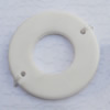  Solid Acrylic Connector, O:35mm I:16mm Hole:2mm, Sold by Bag