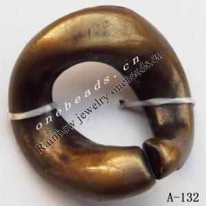 Antique Copper Acrylic Beads 22x23mm Sold by bag