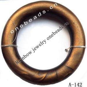 Antique Copper Acrylic Beads Donut 41mm in diameter 26mm in inner diameter Sold by bag