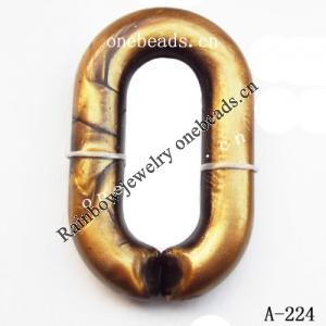 Antique Copper Acrylic Beads 23x38mm Sold by bag