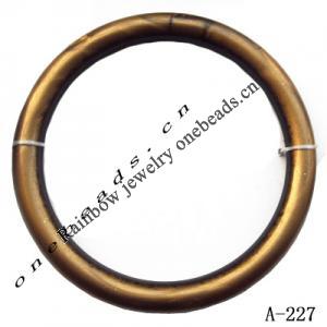 Antique Copper Acrylic Beads Ring 57mm in diameter 46mm in inner diameter Sold by bag