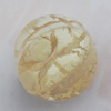  Crackle Acrylic Beads, Fluted Round 14mm Hole:2mm, Sold by bag