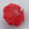  Crackle Acrylic Beads, Flat Round 15x13mm Hole:2mm, Sold by bag