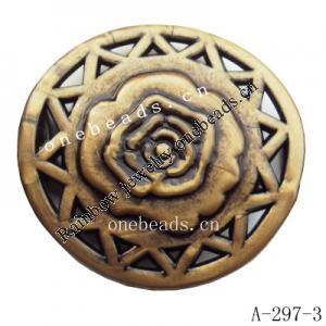 Antique Copper Acrylic Beads 42x42x5mm Hole:2.5mm Sold by bag