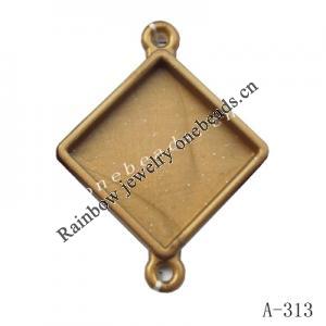 Antique Copper Acrylic Beads 52x40mm Hole:2mm Sold by bag