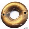 Antique Copper Acrylic Beads Donut 43mm in diameter 15mm in inner diameter Hole:2.5mm Sold by bag