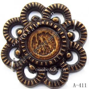 Antique Copper Acrylic Beads 35mm Hole:2mm Sold by bag