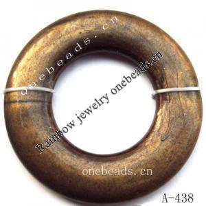 Antique Copper Acrylic Beads Donut 44mm in diameter 22mm in inner diameter Sold by bag