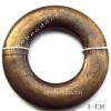 Antique Copper Acrylic Beads Donut 44mm in diameter 22mm in inner diameter Sold by bag