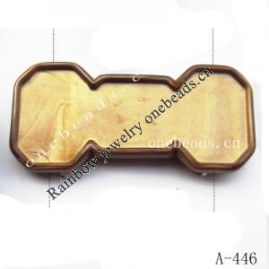 Antique Copper Acrylic Beads 48x22x6mm Hole:1mm Sold by bag