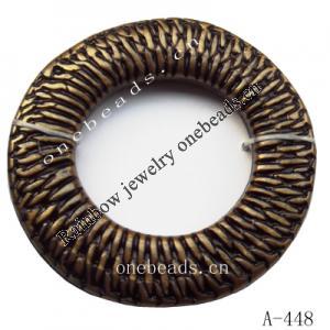 Antique Copper Acrylic Beads Donut 42mm in diameter 24mm in inner diameter Sold by bag