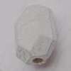 Imitate Gemstone Acrylic Beads, Faceted Flat Drum 15x11mm Hole:2mm, Sold by Bag