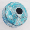 Imitate Gemstone Acrylic Beads, Flat Round 13x13x10mm Hole:3mm, Sold by Bag
