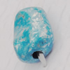 Imitate Gemstone Acrylic Beads, 15x11mm Hole:2mm, Sold by Bag