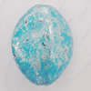 Imitate Gemstone Acrylic Beads, Edge Flat Oval 18x14mm Hole:2mm, Sold by Bag