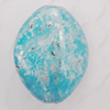 Imitate Gemstone Acrylic Beads, Edge Flat Oval 18x14mm Hole:2mm, Sold by Bag