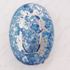 Imitate Gemstone Acrylic Beads, Oval 19x14mm Hole:2mm, Sold by Bag