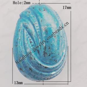 Imitate Gemstone Acrylic Beads, 17x13mm Hole:2mm, Sold by Bag