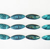 Gleamy Paint shell beads, Horse eye 30x11x4mm Hole:1mm, Sold by Group