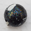  Spray-Painted Acrylic Beads, Round 12mm Hole:3mm, Sold by bag