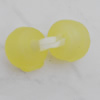 Matte Acrylic Beads, 5x5x3mm Hole:1mm, Sold by Bag