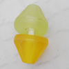 Matte Acrylic Beads, 7x6mm Hole:1mm, Sold by Bag